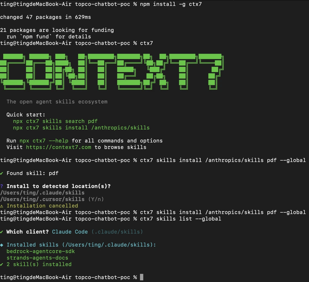 context7 cli install