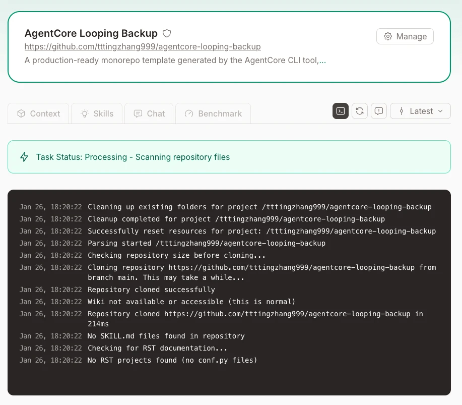 context7 scanning repo